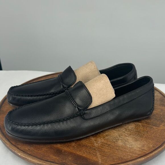 Allen Edmonds Shoes Mens 10 D Black Leather Super Sport Technogel Loafers